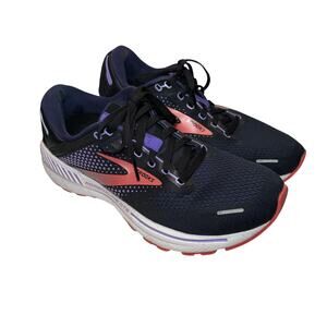 Brooks Adrenaline GTS 22 Running Shoes Women 8.5 Navy Purple Coral Stability